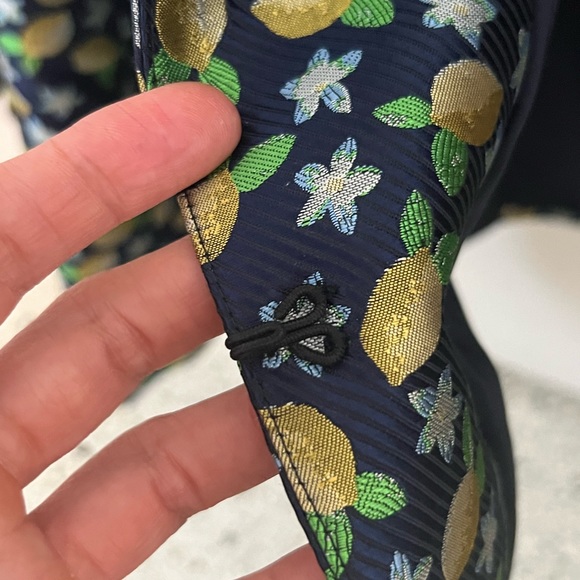 JCrew Blue Lemon Print Jacket size 10 - Picture 5 of 6